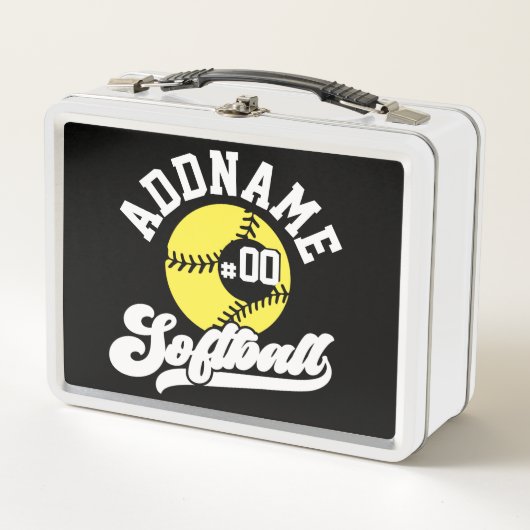 Personalisierte Software Player ADD NAME Retro Tea Metall Brotdose (Vorderseite)