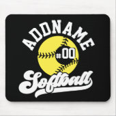 Personalisierte Software Player ADD NAME Retro Tea Mousepad (Vorne)