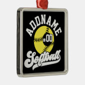 Personalisierte Software Player ADD NAME Retro Tea Ornament Aus Metall (Rechts)