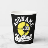 Personalisierte Software Player ADD NAME Retro Tea Pappbecher (Vorderseite)