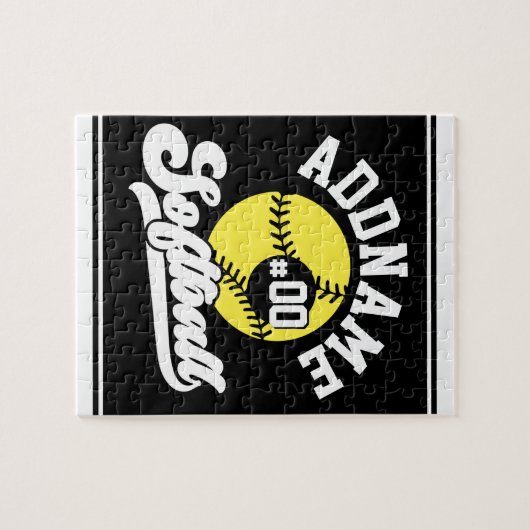 Personalisierte Software Player ADD NAME Retro Tea Puzzle (Horizontal)