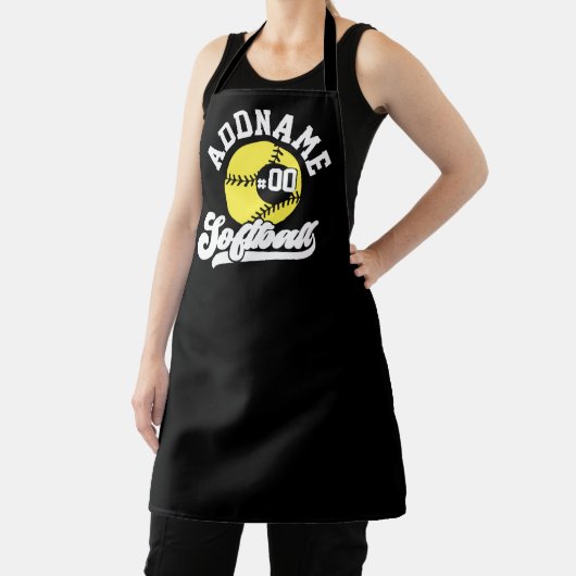 Personalisierte Software Player ADD NAME Retro Tea Schürze (InSitu)