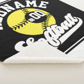 Personalisierte Software Player ADD NAME Retro Tea Sherpadecke (3/4)