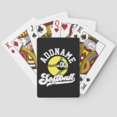 Personalisierte Software Player ADD NAME Retro Tea Spielkarten (Rückseite)