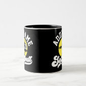 Personalisierte Software Player ADD NAME Retro Tea Zweifarbige Tasse (Mittel)