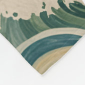 Personalisierte Solarwelle Fleecedecke (Ecke)