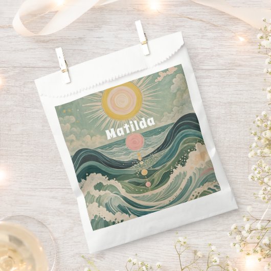 Personalisierte Solarwelle Geschenktütchen (Ausgeschnitten)