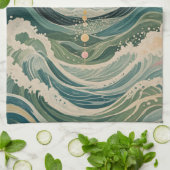 Personalisierte Solarwelle Geschirrtuch (Gefaltet)