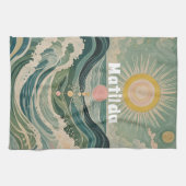 Personalisierte Solarwelle Geschirrtuch (Horizontal)
