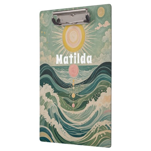 Personalisierte Solarwelle Klemmbrett (Links)