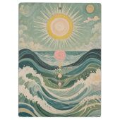 Personalisierte Solarwelle Klemmbrett (Rückseite)