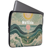 Personalisierte Solarwelle Laptopschutzhülle (Vorne Rechts)
