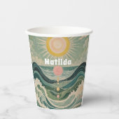 Personalisierte Solarwelle Pappbecher (Vorderseite)