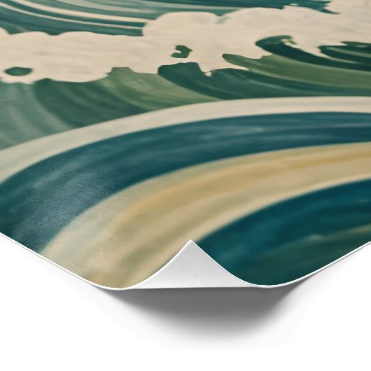 Personalisierte Solarwelle Poster (Ecke)