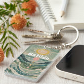 Personalisierte Solarwelle Schlüsselanhänger (Vorderseite rechts)