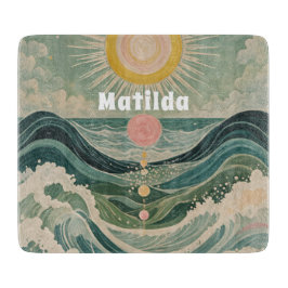 Personalisierte Solarwelle Schneidebrett