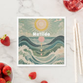 Personalisierte Solarwelle Serviette (Beispiel)