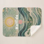 Personalisierte Solarwelle Sherpadecke (Vorderseite (Horizontal))