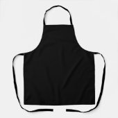 Personalisierte Solid Black Schürze mit Ihrem Flai (Vorderseite)
