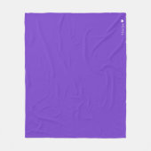 Personalisierte Solid Color Fleecedecke (Vorderseite)