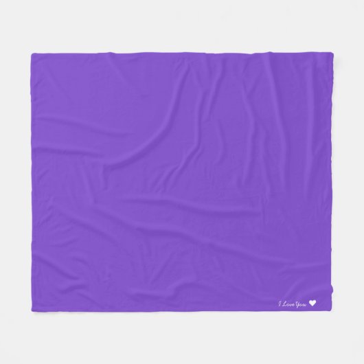 Personalisierte Solid Color Fleecedecke (Vorderseite (Horizontal))
