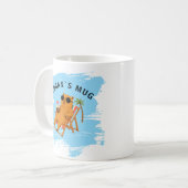 Personalisierte Sommer-Capybara-Strand Kaffeetasse (Vorderseite Links)
