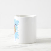 Personalisierte Sommer-Capybara-Strand Kaffeetasse (Mittel)