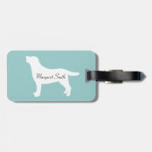 Personalisierte Sommer-Ferien Labradors Gepäckanhänger (Rückseite horizontal)