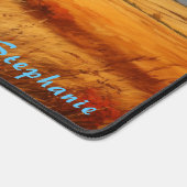 Personalisierte Sommerfeld-Landschaft Schreibtisch Schreibtischunterlage (Ecke)