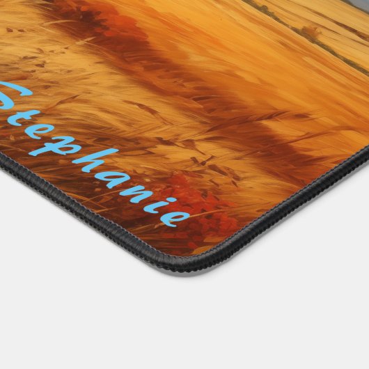 Personalisierte Sommerfeld-Landschaft Schreibtisch Schreibtischunterlage (Ecke)