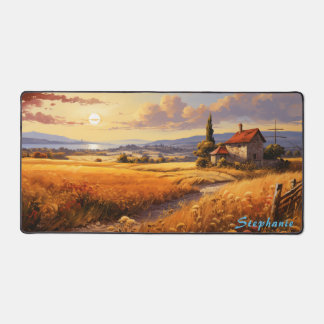 Personalisierte Sommerfeld-Landschaft Schreibtisch Schreibtischunterlage