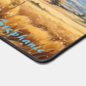 Personalisierte Sommerfeld-Landschaft Schreibtisch Schreibtischunterlage (Ecke)