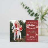 Personalisierte Sommerferien Postkarte (Stehend Vorderseite)