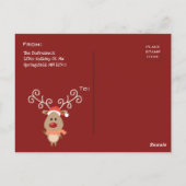 Personalisierte Sommerferien Postkarte (Rückseite)