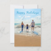 Personalisierte Sommerferienkarte für Ihr Foto (Rückseite)