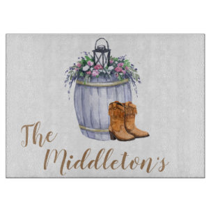 Personalisierte Sommerhochzeit Schneidebrett