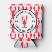 Personalisierte Sommerlobster mit Meeresfrüchten Dosenkühler (Vorderseite)