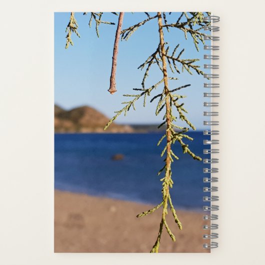 Personalisierte Sommervibes Vision Notebook 2025 Notizblock (Rückseite)