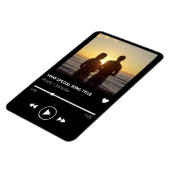 Personalisierte Songname-Playlist Geschenk mit Paa Magnet (Linke Seite)