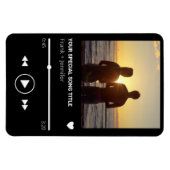 Personalisierte Songname-Playlist Geschenk mit Paa Magnet (Horizontal)