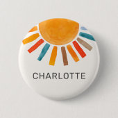 Personalisierte Sonne  Button (Vorderseite)