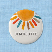 Personalisierte Sonne Button