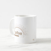 Personalisierte Sonnenaufgang Kaffee-Tasse mit gut Kaffeetasse (Vorderseite Links)