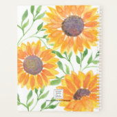 Personalisierte Sonnenblume 2023 Planer (Rückseite)