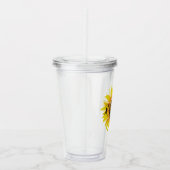 Personalisierte Sonnenblume Acryltrinkbecher (Rechts)