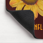 Personalisierte Sonnenblume-Mausunterlage Mousepad (Ecke)