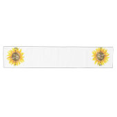 Personalisierte Sonnenblume Mittelgroßer Tischläufer (Horizontal)
