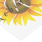 Personalisierte Sonnenblume Mittelgroßer Tischläufer (Ecke)