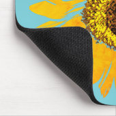 Personalisierte Sonnenblume Mousepad (Ecke)