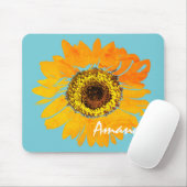 Personalisierte Sonnenblume Mousepad (Mit Mouse)
